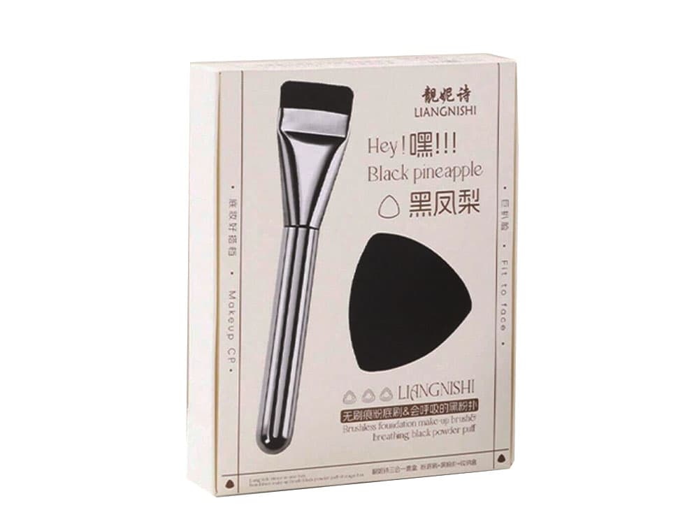 Liangnishi набор кисть для тон.крема+спонж+чашка